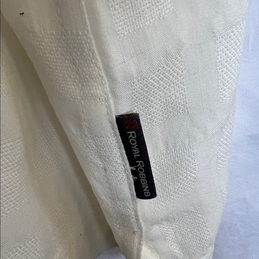 Royal Robbins San Juan Dry Off White Button Down Shirt, Men’s XL, 89% Modal - Picture 8 of 9